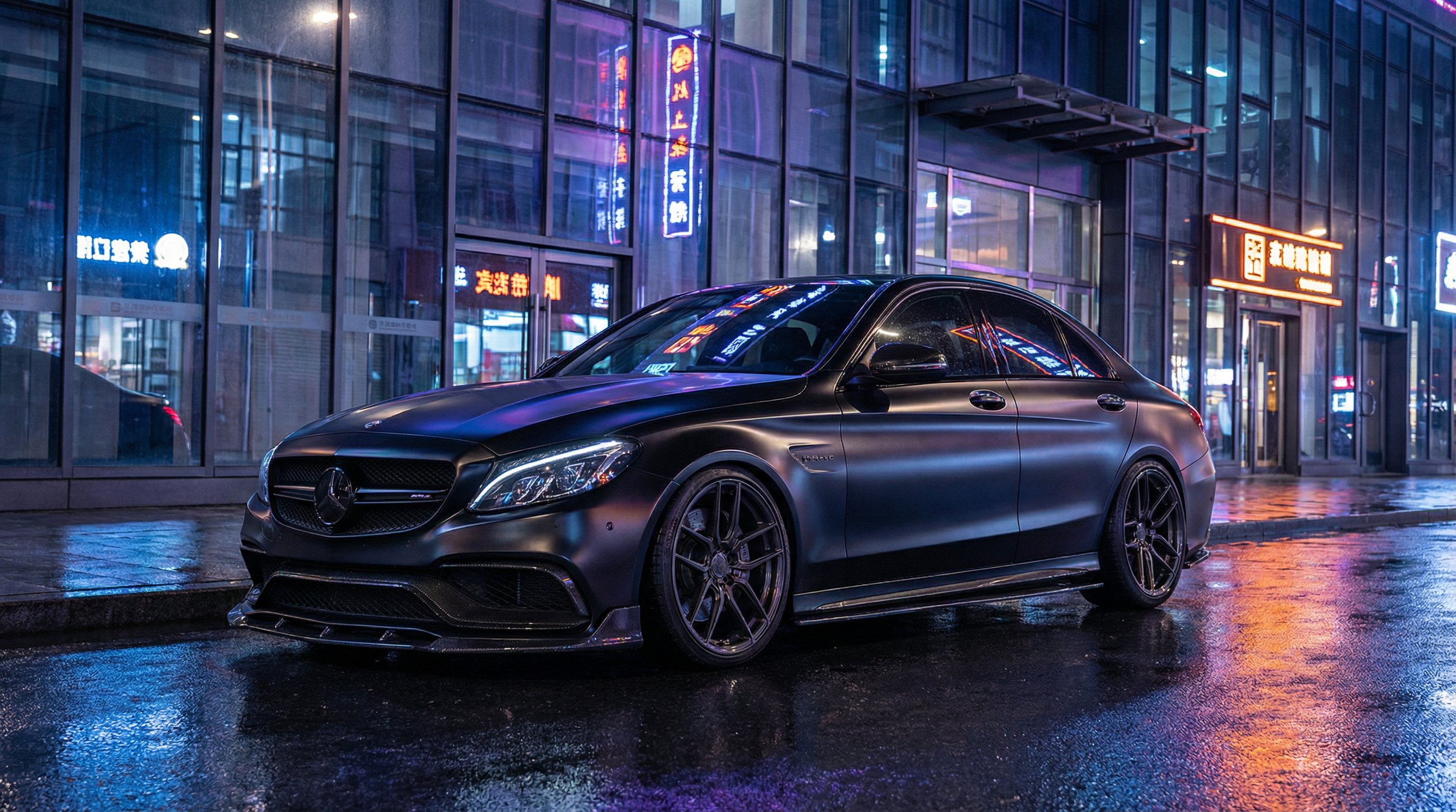 四虎视频奔驰C63改装视频